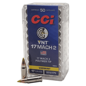 17 Mach 2 - CCI 17 Grain VNT Polymer Tip - 50 Rounds