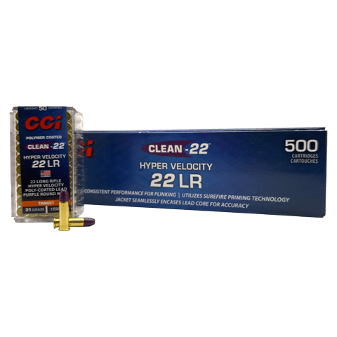 22 Long Rifle – CCI Clean-22 31 Grain LRN – 500 Rounds