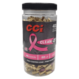 22 Long Rifle - CCI Clean-22 Poly-Coated Pink 40 Grain LRN