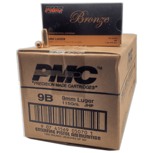 9mm - PMC 115 Grain Jacketed Hollow Point - 1000 Rounds