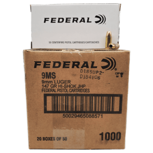 9mm - Federal LE 147 Grain Hi-Shok Sub-Sonic Case