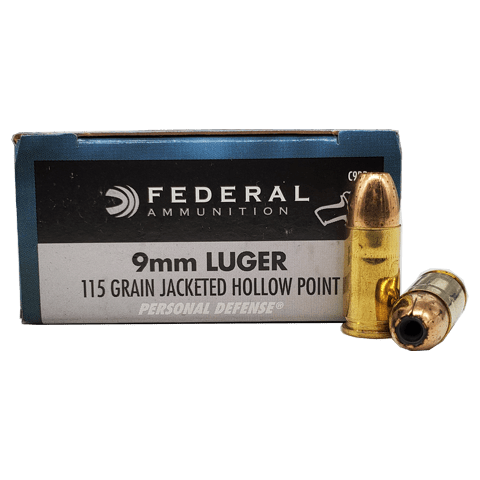 9mm - Federal Personal Defense 115 Grain JHP