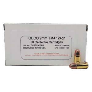9mm - Geco 124 Gr. Total Metal Jacket