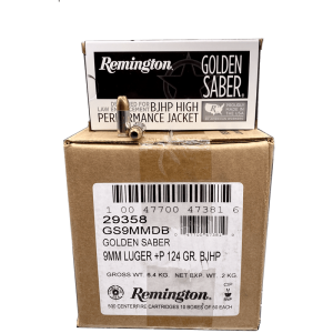9mm - Remington Golden Saber 124 Grain +P JHP