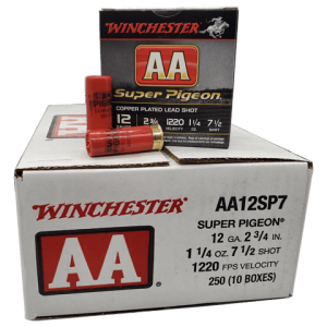 12 Gauge - Winchester AA 7.5 Shot Super Pigeon 2-3/4" Case