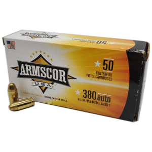 380 Auto - Armscor USA 95 Grain Full Metal Jacket
