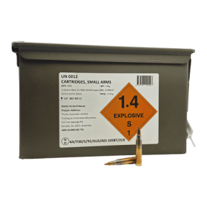 5.56 NATO – ADI Military Grade 62 Grain SS109 Steel Penetrator Full Metal Jacket – 900 Rounds