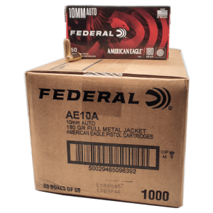 10mm - Federal American Eagle 180 Grain FMJ - 1000 Rounds