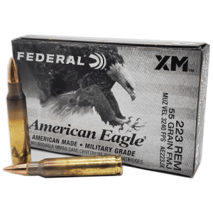 223 Rem - Federal American Eagle XM 55 Grain FMJ