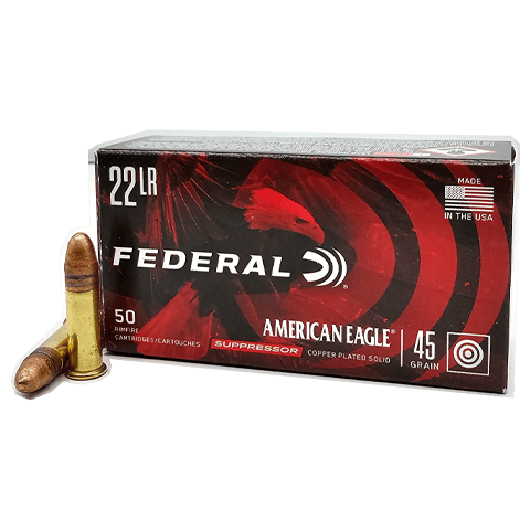22 Long Rifle - American Eagle Suppressor 45 Grain CPRN - 50 Rounds
