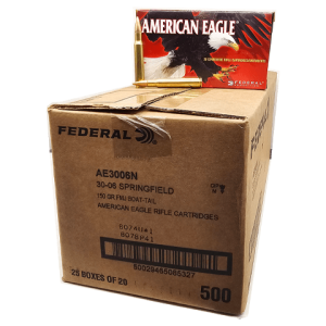 30-06 – Federal American Eagle 150 Grain Full Metal Jacket – 500 Rounds