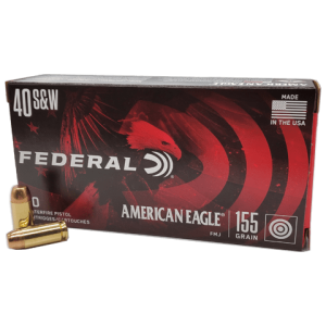 40 S&W - Federal American Eagle 155 Gr. FMJ