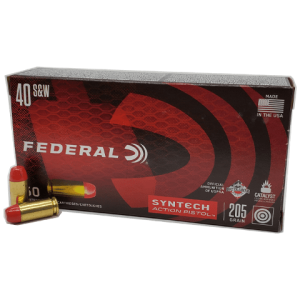 40 S&W - Federal Syntech 205 Grain Total Synthetic Jacket - 50 Rounds