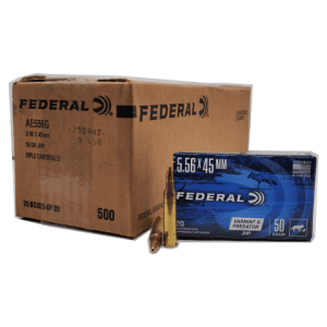 5.56 NATO - Federal 50 Grain JHP - 500 Rounds