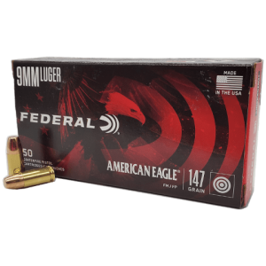 9mm - Federal American Eagle 147 Grain FP FMJ