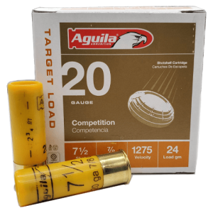 20 Gauge - Aguila 2-3/4" Competition 7-1/2 Shot Target Load