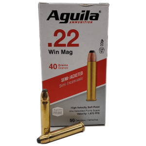 22 Magnum - Aguila 40 Grain Semi Jacketed Flat Point
