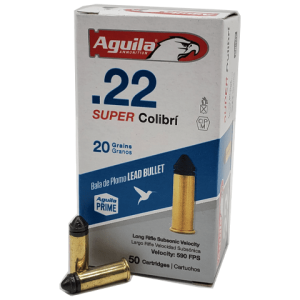 22 Long Rifle - Aguila 20 Grain Super Colibri - 50 Rounds