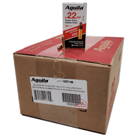 22 Long Rifle - Aguila Super Extra 38 Grain Copper Plated HP Case
