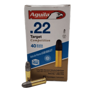 22 Long Rifle - Aguila Target Competiton 40 Grain LRN