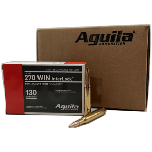 270 Win - Aguila 130 Grain Hornady Interlock BTSP - 200 rounds