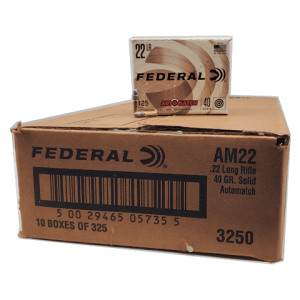 22 Long Rifle – Federal Automatch 40 grain LRN – 3250 Rounds