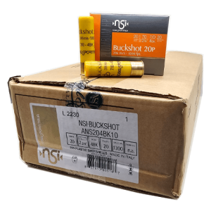 20 Gauge – Noble Sport 2-3/4″ #4 Buckshot – 200 Rounds