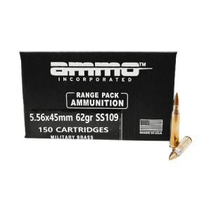 5.56 NATO – Ammo Inc 62 Grain SS109 – 150 Rounds