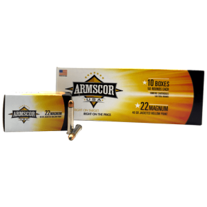22 Magnum – Armscor 40 Grain Jacketed Hollow Point – 500 Rounds