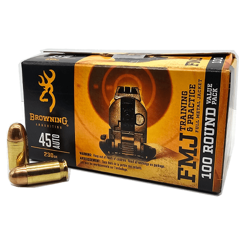 45 auto browning target ammo box