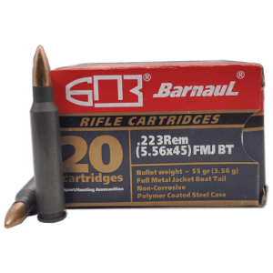 223 Rem - Barnaul 55 Grain FMJ Boat Tail