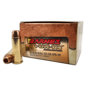 44 Mag – Barnes 225 Grain Lead Free XPB Hollow Point – 20 Rounds