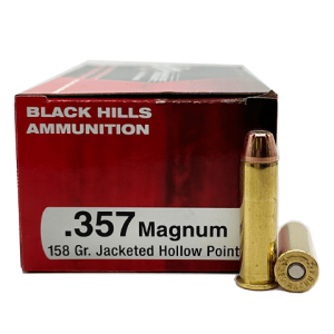 .357 Magnum – Black Hills 158 Grain Jacketed Hollow Point – 50 Rounds