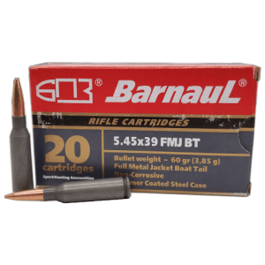 5.45 x 39 - Barnaul 60 Grain Full Metal Jacket Boat Tail