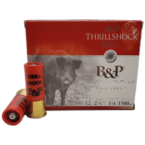 12 Gauge - B&P 2-3/4" ThrillShock 1-1/8oz Slug