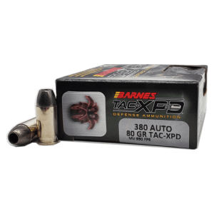 380 Auto - Barnes Tac-X 80 Grain PD Hollow Point