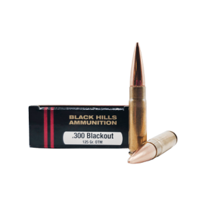 300 Blackout – Black Hills 125 Grain Open Tip Match – 20 Rounds