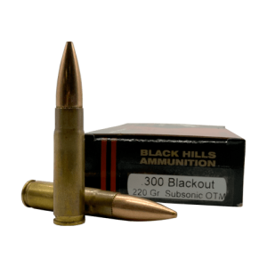 300 Blackout – Black Hills 220 Grain Subsonic OTM – 20 Rounds