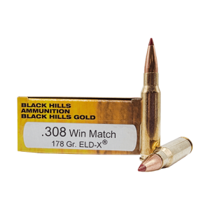 308 Win – Black Hills Gold 178 Grain ELD-X – 20 Rounds