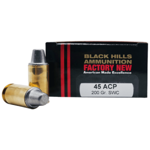 45 Auto – Black Hills 200 Grain SWC – 20 Rounds