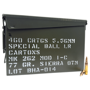 5.56 NATO – Black Hills 77 Grain MK 262 MOD 1-C (460 Rounds)