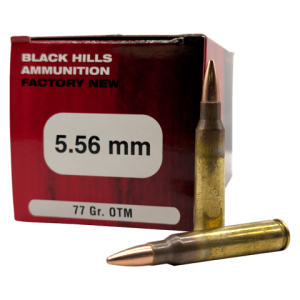 5.56 NATO – Black Hills 77 Grain OTM – 50 Rounds