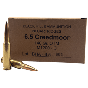6.5 Creedmoor – Black Hills 140 Grain OTM M1200 – C (20 Rounds)
