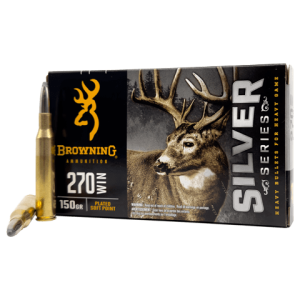 Browning 270 Win Sliver Plated Rounds