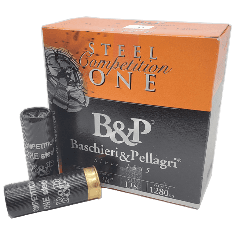 12 Gauge - B&P 2-3/4" Steel Competion One 9 Shot 1,280 fps