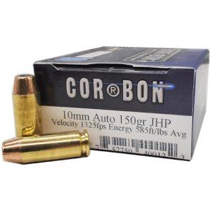 10mm - CorBon 150 Grain Jacketed Hollow Point - 20 Rounds