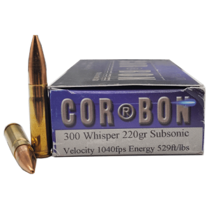 300 Whisper - Cor-Bon 220 Grain Sub-Sonic Open Tip