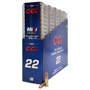 22 Long Rifle – CCI Mini Mag 36 Grain CPHP – 500 Rounds