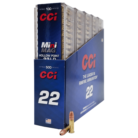 22 Long Rifle – CCI Mini Mag 36 Grain CPHP – 500 Rounds