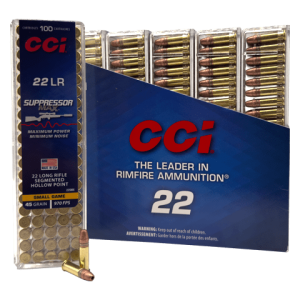 22 Long Rifle – CCI Suppressor Max 45 Gr. Segmented Hollow Point – 500 Rounds